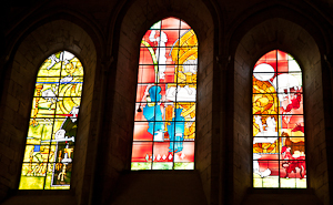 windows in church of St. Gildard, Nevers